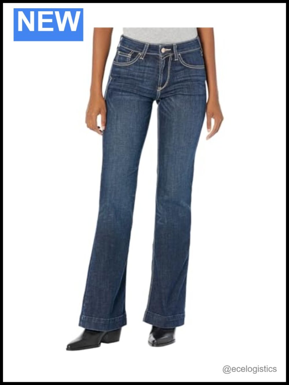 ARIAT Slim Trouser Ella Wide Leg in Rascal